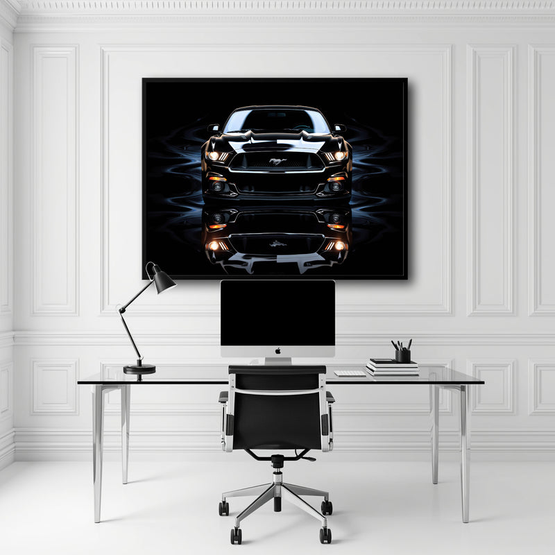 Ford Mustang Blue Phantom Wall Art