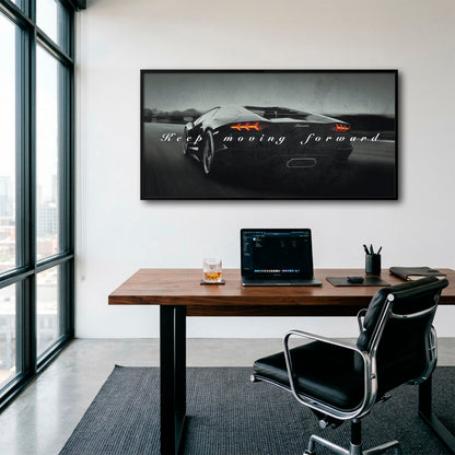 Lamborghini Aventador Wall Art Motivational Supercar Canvas