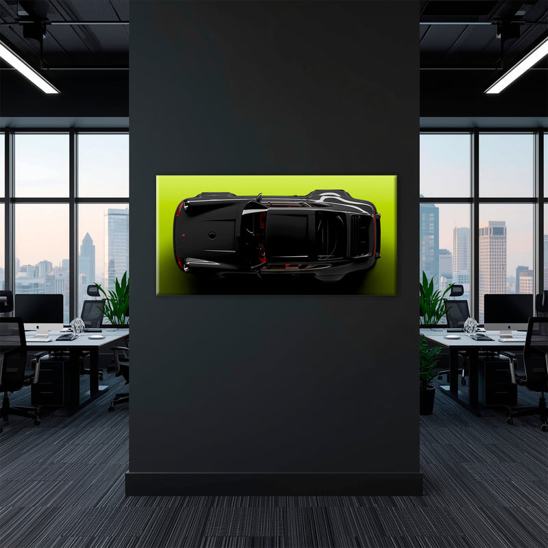 Porsche 911 Greenline Shadow Wall Art