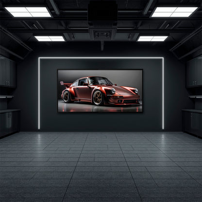 Porsche 911 RWB Shadowline Wall Art