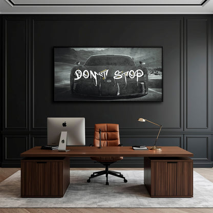 Bugatti Don’t Stop Motivational Wall Art