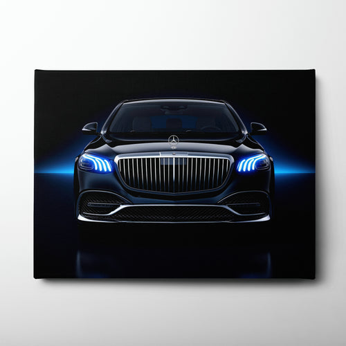 Black Mercedes-Maybach Blue Sovereign Wall Art