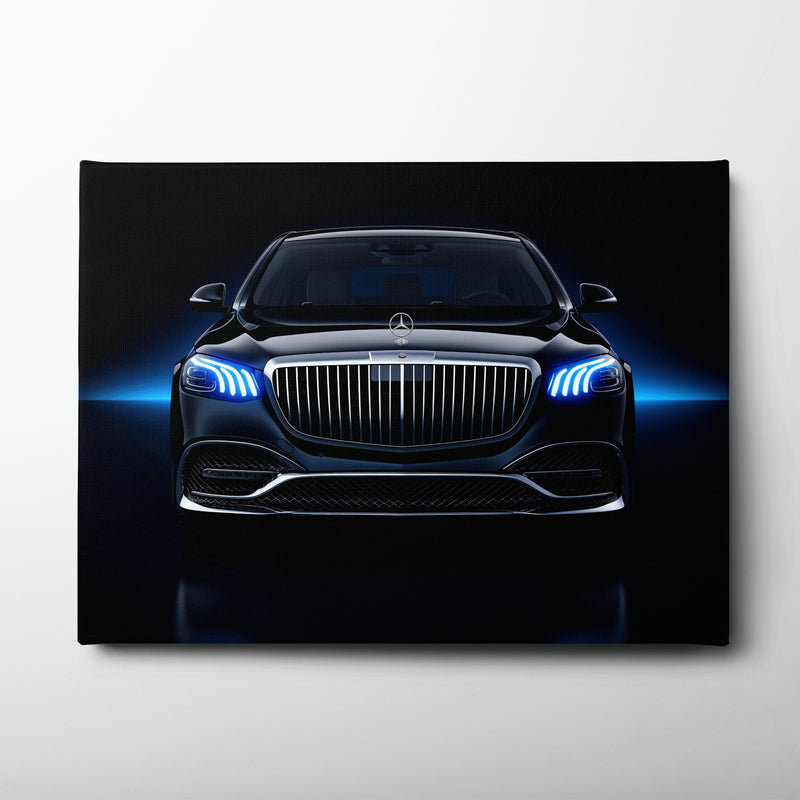 Black Mercedes-Maybach Blue Sovereign Wall Art