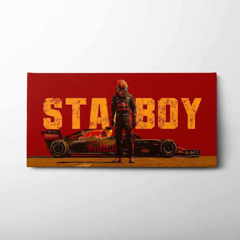 Max Verstappen Red Bull F1 Starboy Wall Art