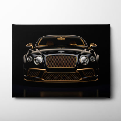 Bentley Continental GT Black Gold Wall Art