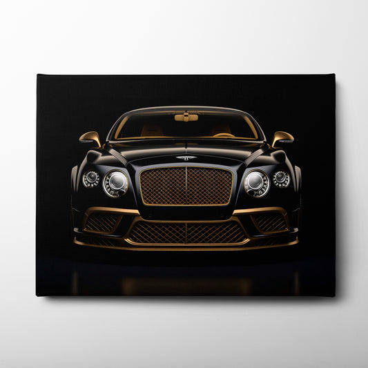 Bentley Continental GT Black Gold Wall Art