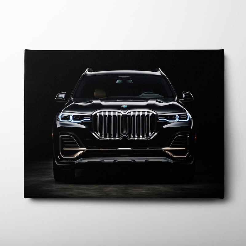Black BMW X7 Midnight Grille Wall Art
