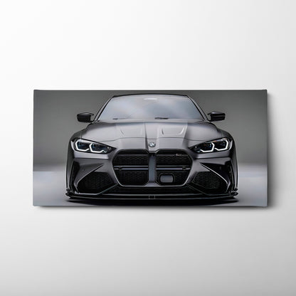 Gray BMW M4 Steel Phantom Wall Art