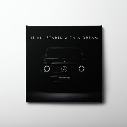 Black Mercedes G-Wagon Dream Signal Wall Art