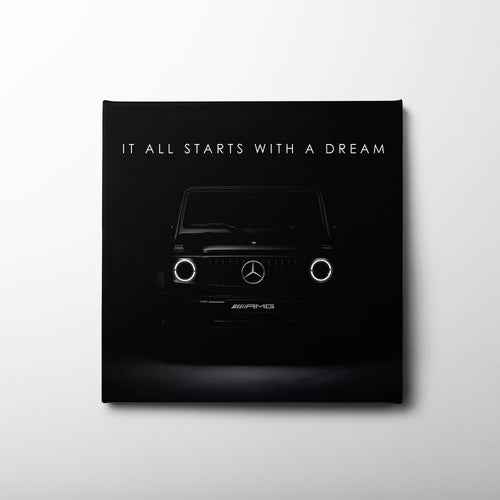 Black Mercedes G-Wagon Dream Signal Wall Art