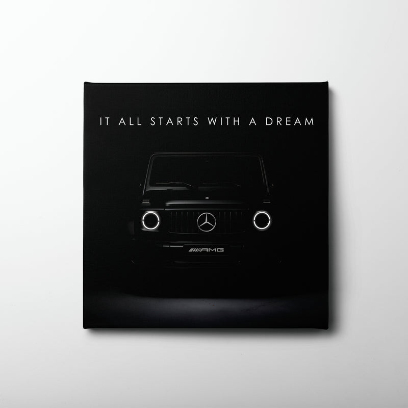 Black Mercedes G-Wagon Dream Signal Wall Art