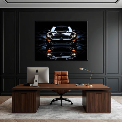 Ford Mustang Blue Phantom Wall Art