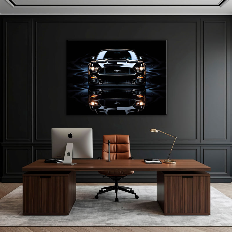 Ford Mustang Blue Phantom Wall Art