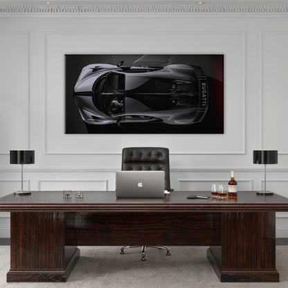 Bugatti Silver Phantom Wall Art