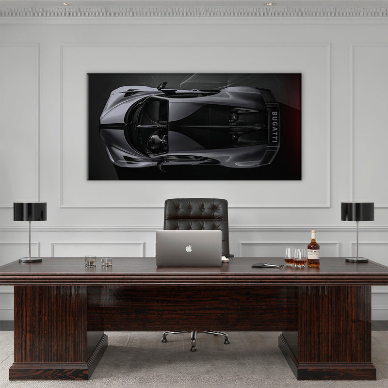 Bugatti Silver Phantom Wall Art