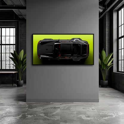 Porsche 911 Greenline Shadow Wall Art