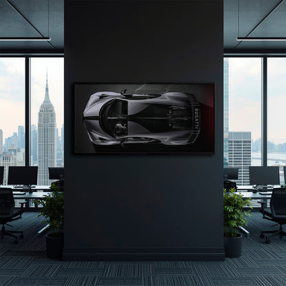 Bugatti Silver Phantom Wall Art