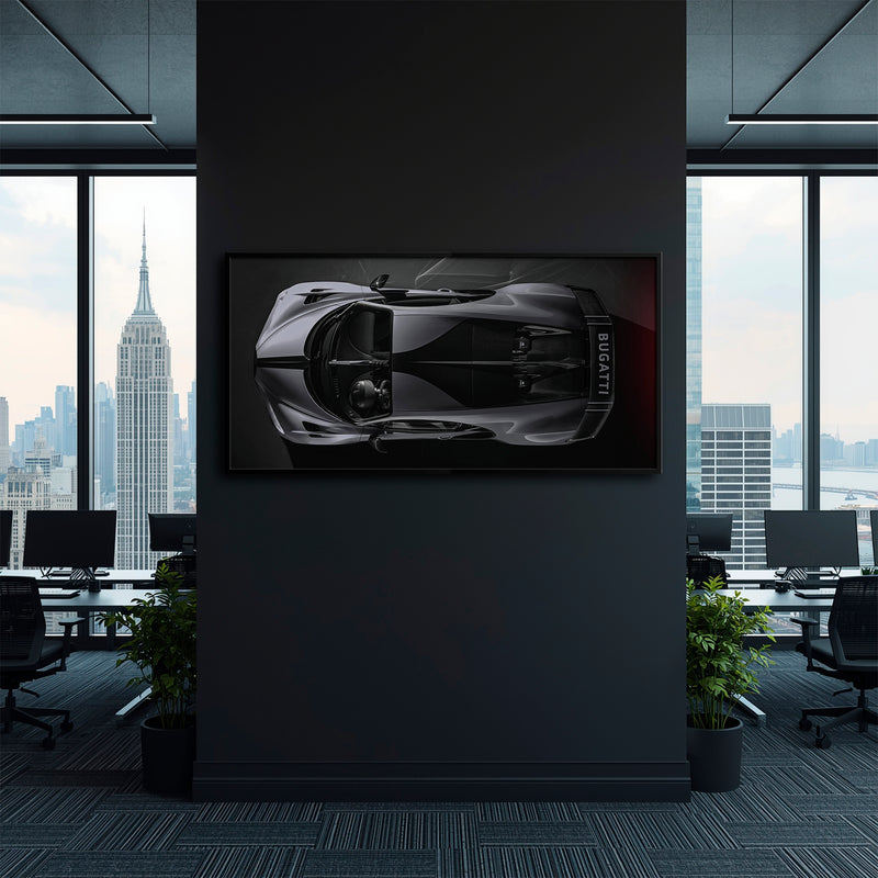 Bugatti Silver Phantom Wall Art