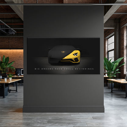 Lamborghini Wall Art Motivational Canvas Print