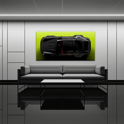 Porsche 911 Greenline Shadow Wall Art