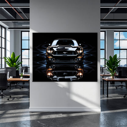 Ford Mustang Blue Phantom Wall Art