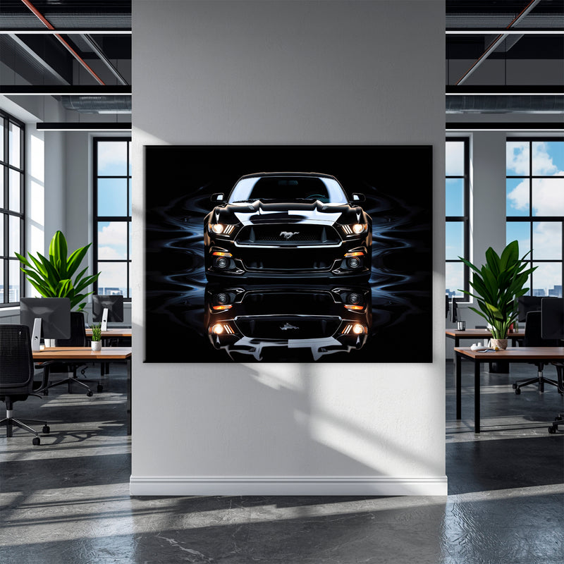 Ford Mustang Blue Phantom Wall Art