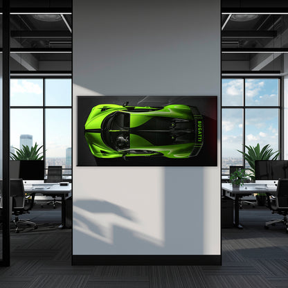 Bugatti Neon Charge Wall Art