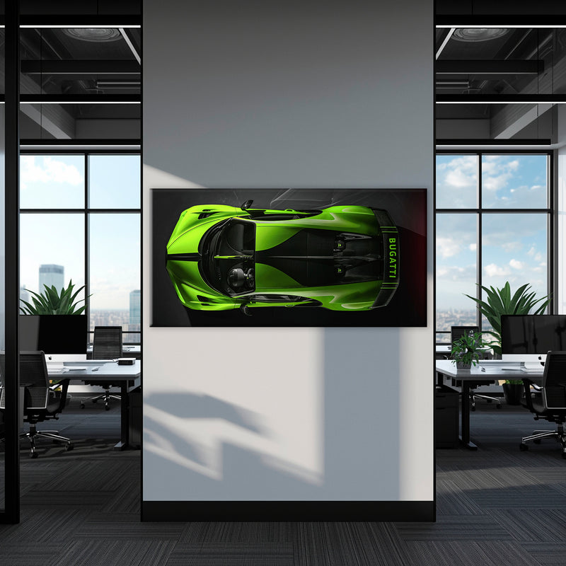 Bugatti Neon Charge Wall Art