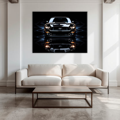 Ford Mustang Blue Phantom Wall Art