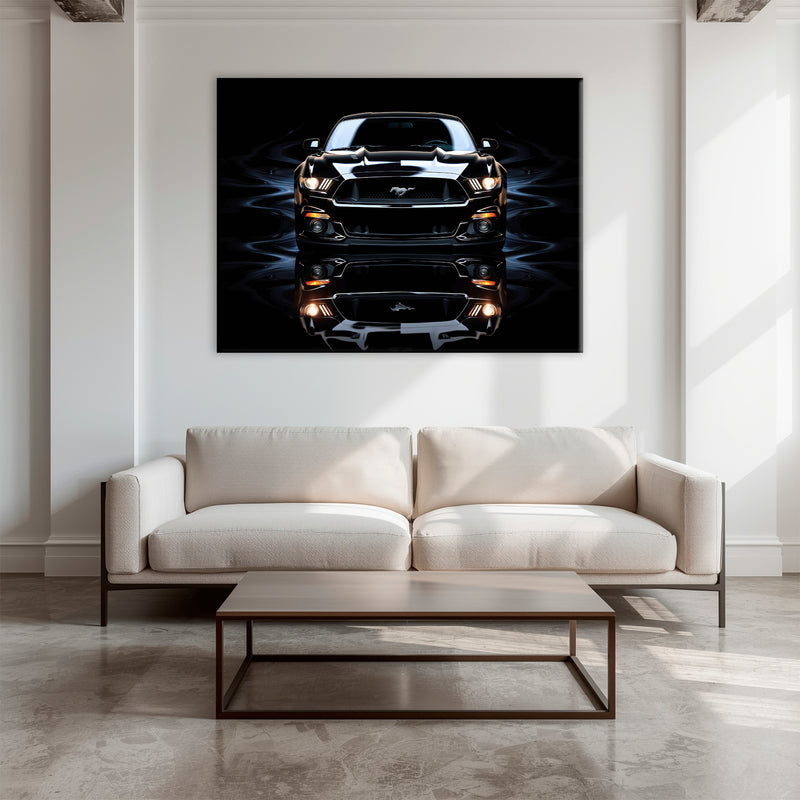 Ford Mustang Blue Phantom Wall Art