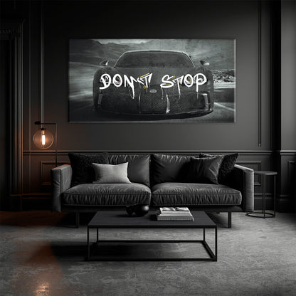 Bugatti Don’t Stop Motivational Wall Art