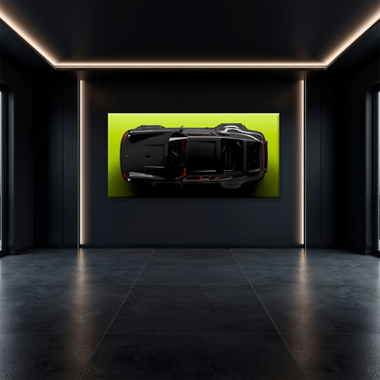 Porsche 911 Greenline Shadow Wall Art