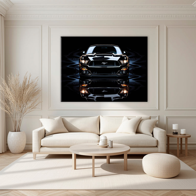 Ford Mustang Blue Phantom Wall Art