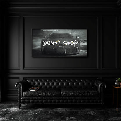 Bugatti Don’t Stop Motivational Wall Art
