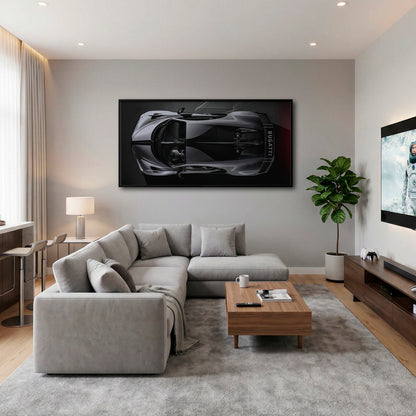 Bugatti Silver Phantom Wall Art