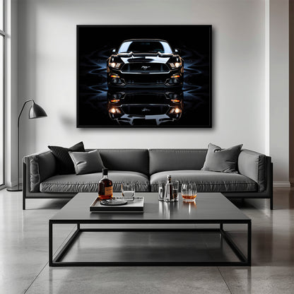 Ford Mustang Blue Phantom Wall Art