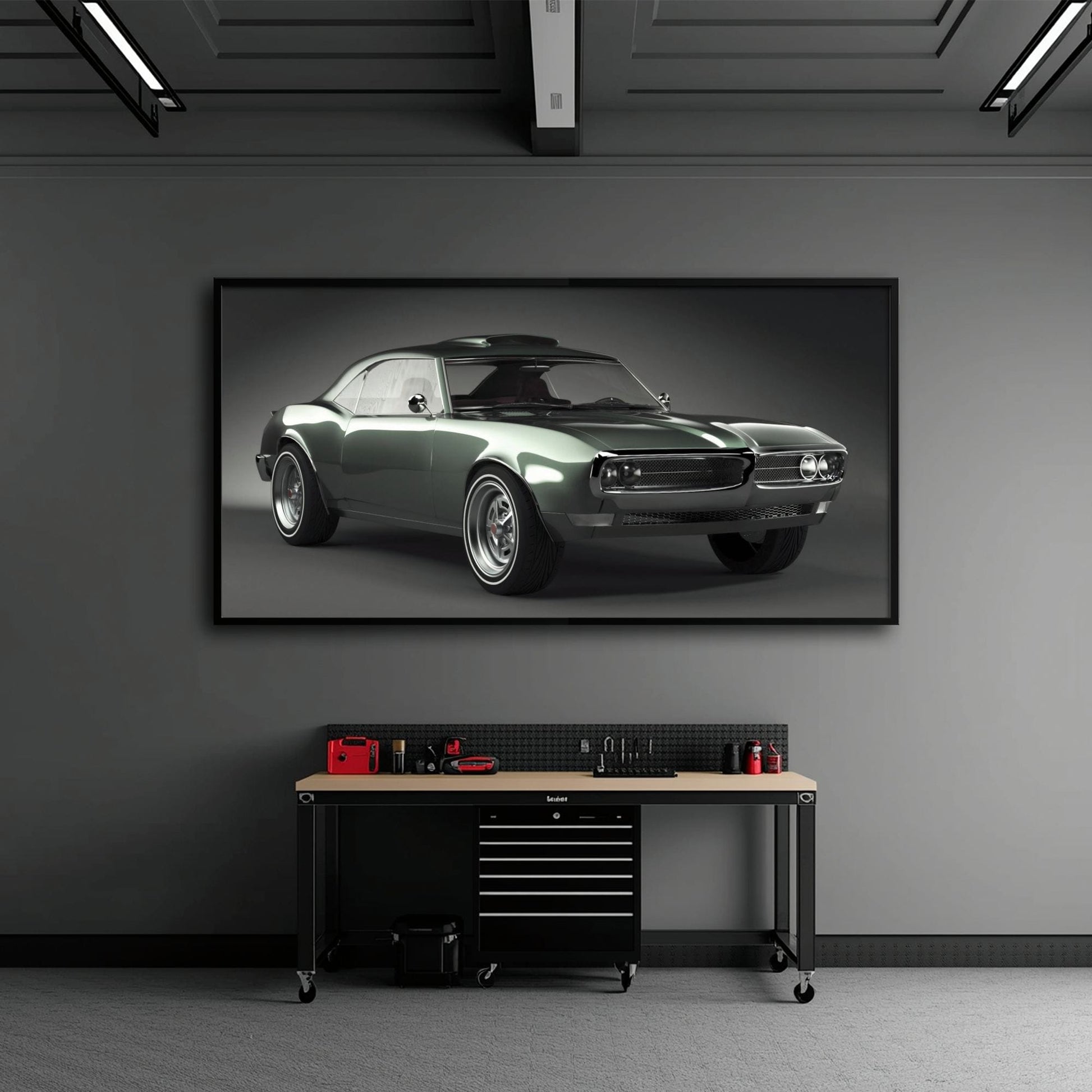 Pontiac Firebird Wall Art | Automotive Decor Canvas Print Cars
