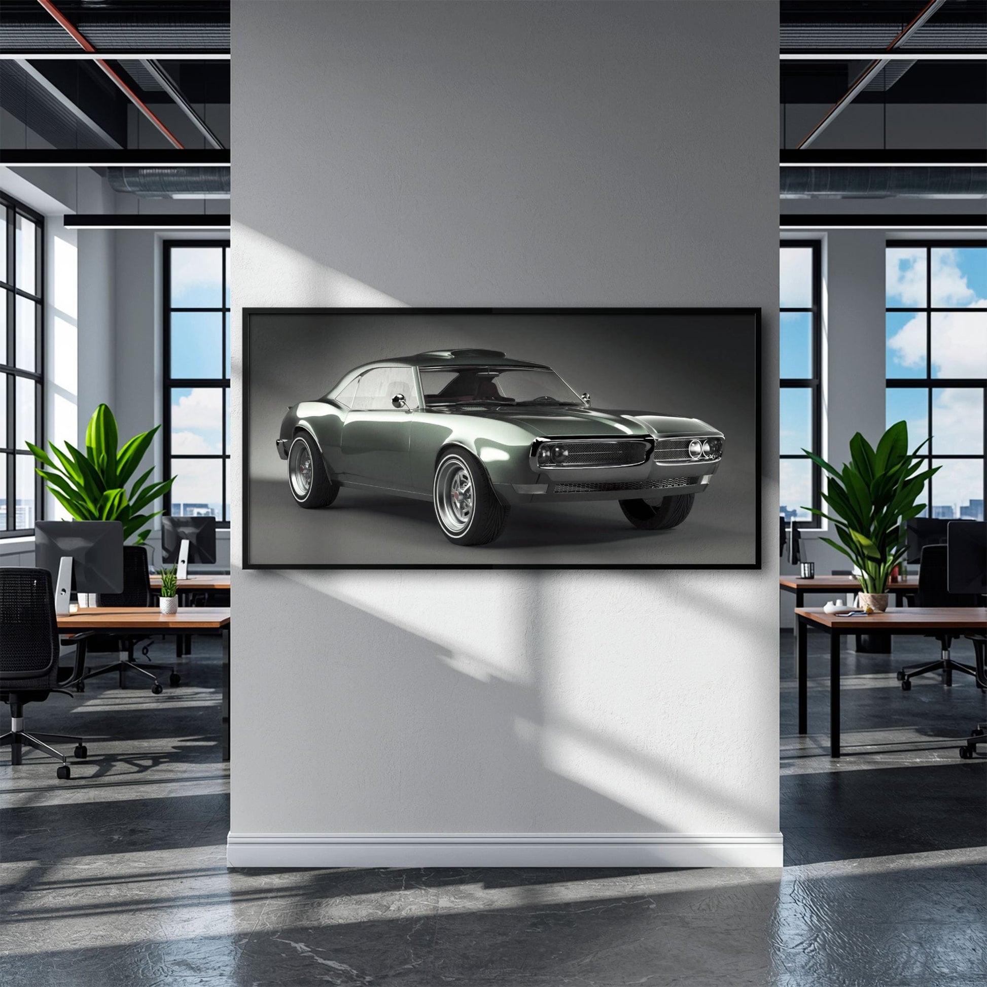 Pontiac Firebird Wall Art | Automotive Decor Canvas Print Cars