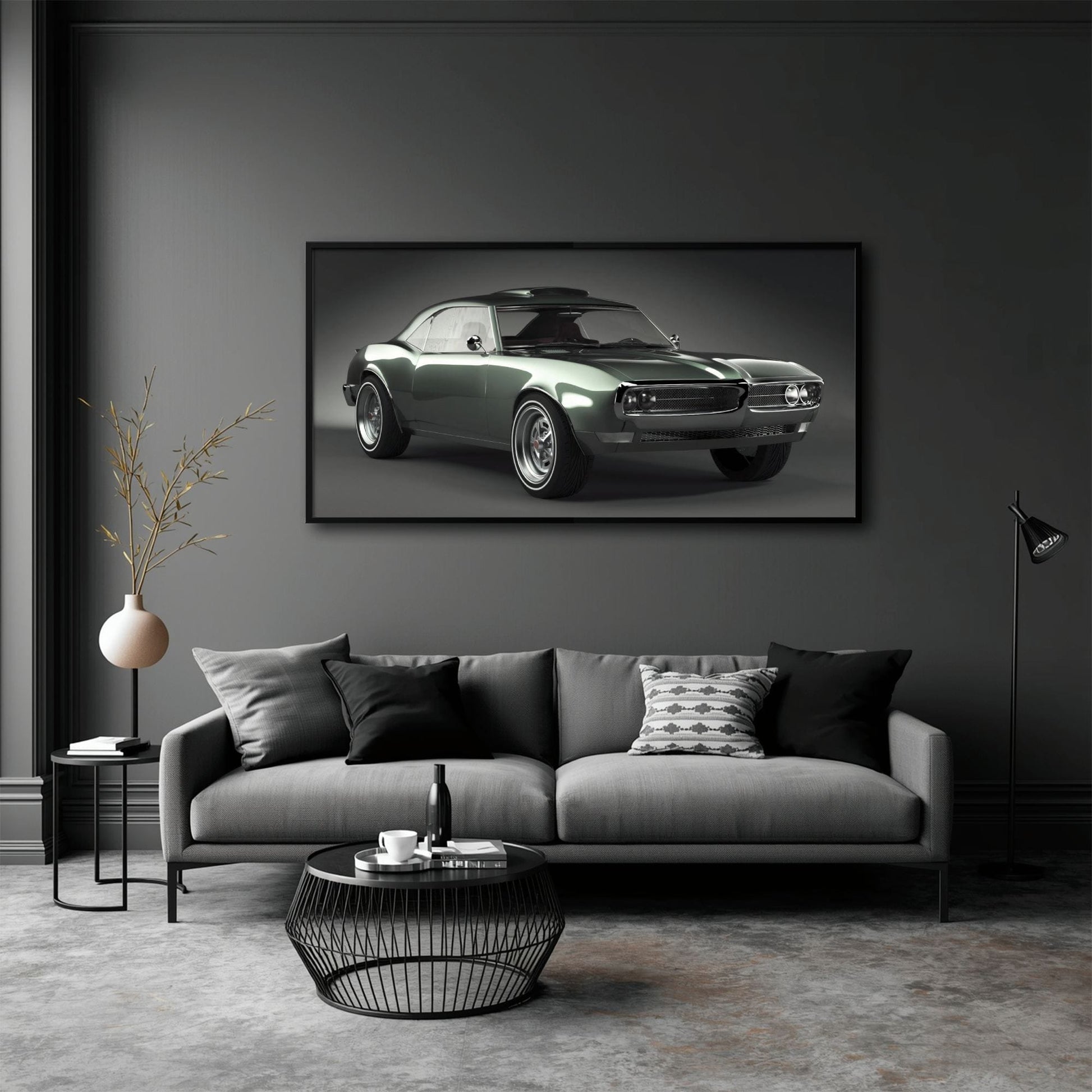 Pontiac Firebird Wall Art | Automotive Decor Canvas Print Cars