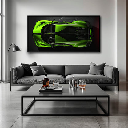 Bugatti Neon Charge Wall Art