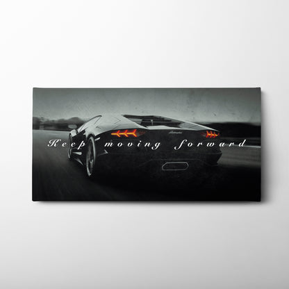Lamborghini Aventador Wall Art Motivational Supercar Canvas