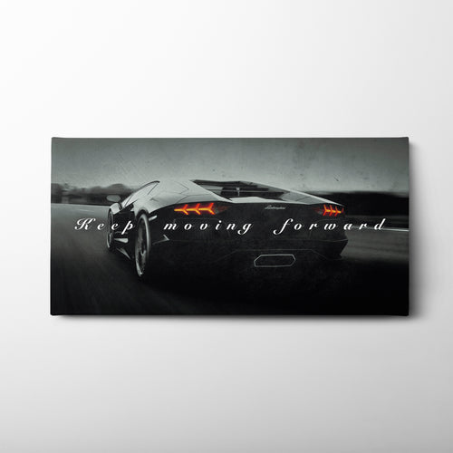 Lamborghini Aventador Wall Art Motivational Supercar Canvas