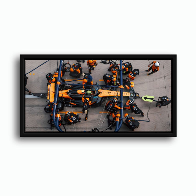 McLaren F1 Wall Art Pit Stop Canvas Print