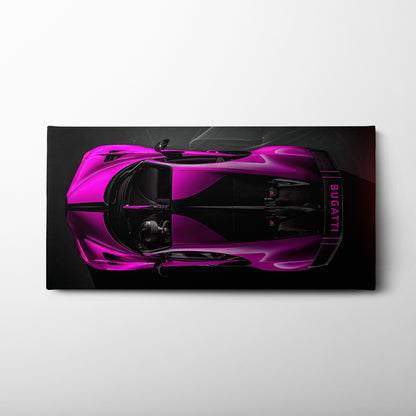 Pink Bugatti Magenta Strike Wall Art