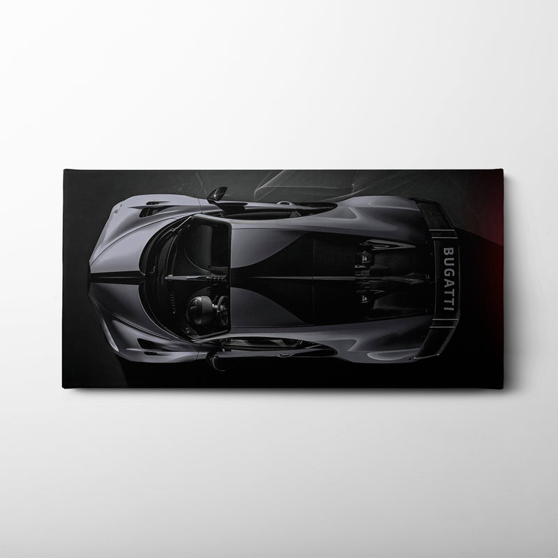 Bugatti Silver Phantom Wall Art