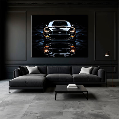 Ford Mustang Blue Phantom Wall Art