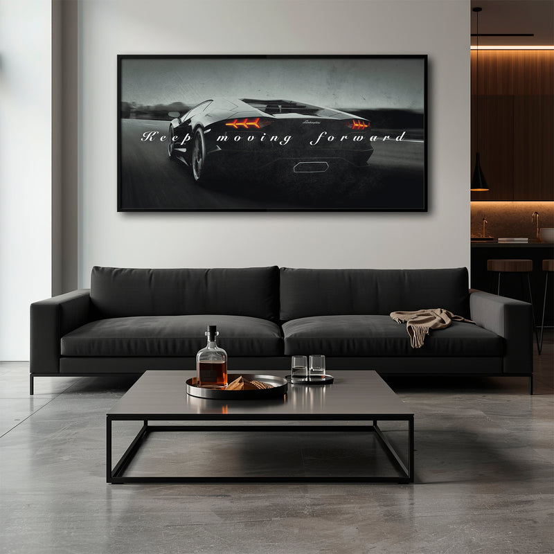 Lamborghini Aventador Wall Art Motivational Supercar Canvas