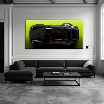 Porsche 911 Greenline Shadow Wall Art