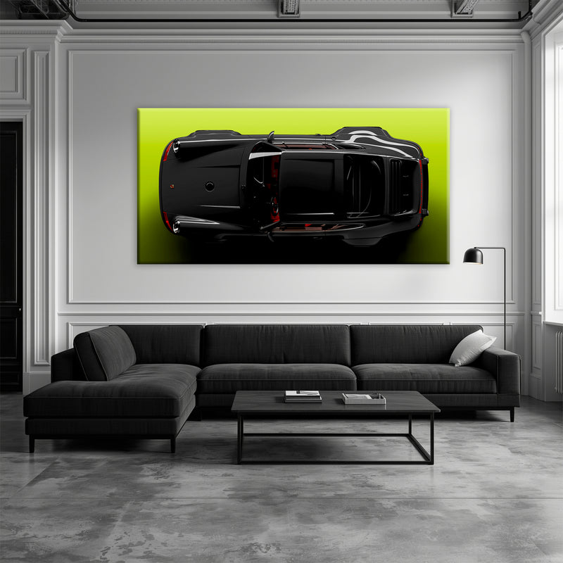 Porsche 911 Greenline Shadow Wall Art