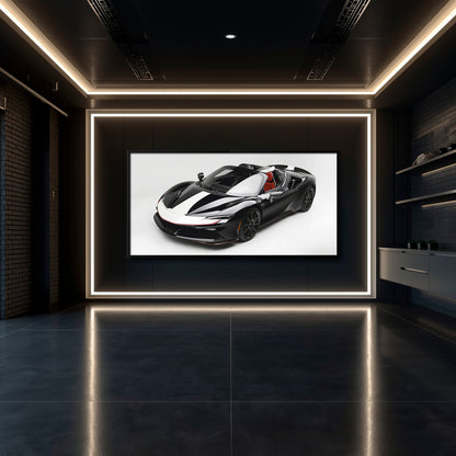 Ferrari SF90 Spider Wall Art Supercar Canvas Print